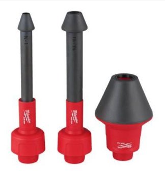 MILWAUKEE Набір насадок для пилососів для роботи з трубами AIR-TIP, AT-7 (3шт)