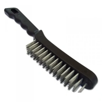 Щетка пятирядные 250х50.8х55-60 мм, Скрученная жгутами стальная проволока 0.5 мм, LESSMANN