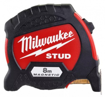 MILWAUKEE Рулетка магнітна метричнаSTUD, 8м (33мм) | 4932471627