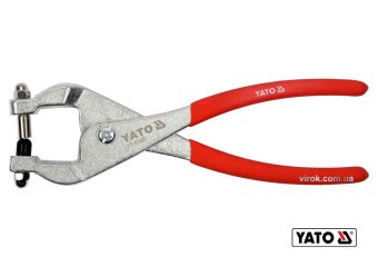 YATO Кліщі для проколювання отворів в металев. листах t≤ 0.8 мм YATO отворів Ø=3,2мм, L= 240мм  | YT