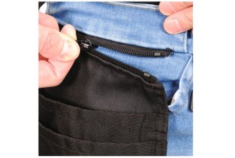 YATO Штани робочі джинс стрейч YATO розмір S/ 74-82 см, ріст- 164-172 см, голубі, 17 кишень, 71% бав