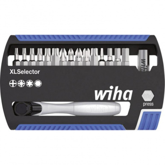 Wiha W36951 XL Selector с трещоткой 1/4 "для бит (17 бит, трещотка, держатель)