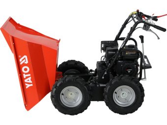 Самоскид-міні бензин. YATO P= 4.1 кВт, двиг- 196см3, вантажопід- 300кг, швидк.- 3,6 км/год бак- 3,6л
