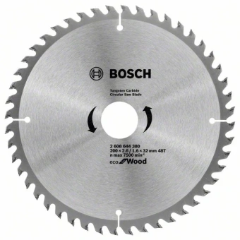 Пиляльний диск Bosch Eco for Wood (200x2.6x32-48T) (2608644380)