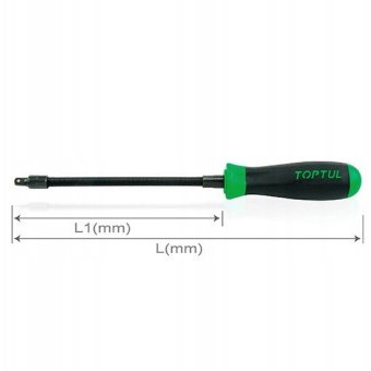 Рукоятка с гибким валом 1/4" TOPTUL CASP0829