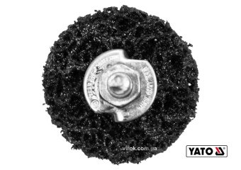 YATO Щітка зачисна дискова YATO : Ø=50 мм, зі шпинделем Ø=6 мм. з нетканого волокна, до дрилі  | YT-