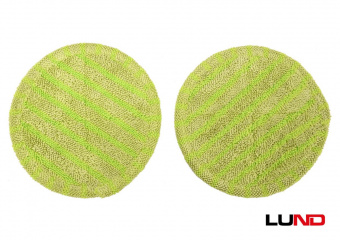 LUND Насадки мікроволоконні круглі : Ø15 см x 5 мм, до акумуляторної швабри 67180, 2 шт  | 67181
