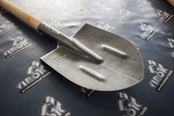 VIROK Лопата штикова з держаком РС (рейкова сталь) | 05V007