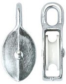 Блок одинарный для каната Ø16 мм, 65 мм цинк