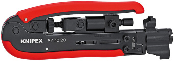 KNIPEX Компрессионный инструмент для штекера на коаксиальный кабель 97 40 20 SB | 97 40 20 SB