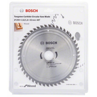 Пиляльний диск Bosch Eco for Wood (200x2.6x32-48T) (2608644380)