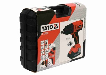YATO Гайковерт ударний акумуляторний безщітковий YATO: квадрат-1/2", 700 Нм, Li-Ion 18В, 3 Агод +кей