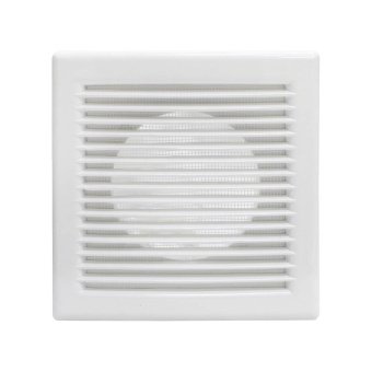 Решітка вентиляційна 175х175 мм, розємна, з сіткою, нахилені жалюзі, фланець d 100 мм Air | 61-130