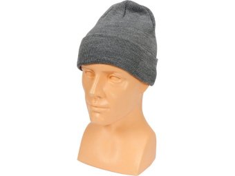 Шапка зимова сіра VOREL з 100% акрилу, розмір універсальний [10/200]