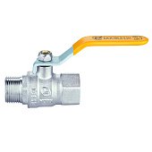 Кран латунний шаровий газовий 1/2 різьба В/З ручка Double-lin | 78-146