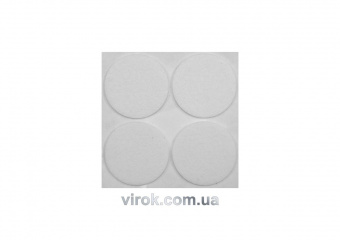 VOREL Протектор самоклеючий антиковзкий , 40мм, набір 4шт. (білі)  | 74835
