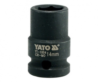 YATO Головка торцева ударна 6-гранна YATO : квадрат 1/2", М= 14 мм, L= 39 мм  | YT-1004