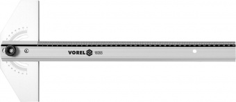 VOREL Кутник установний алюмінієвий : l= 400 мм, 2 сторони 0-90°, з метричною шкалою  | 18355