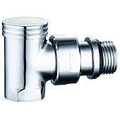 Кран лат. вентильний хромований для підключення радіаторів кутовий нижній 1/2 Double-lin | 78-114