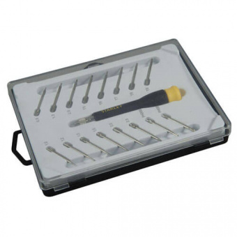 STANLEY STHT0-62633 Набор отверток для точной механики, с цанговым держателем, 16 шт