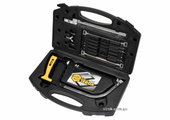 VOREL Ножівка універсальна з полотнами l= 150/175 мм, в кейсі, кпл. 11 шт  | 27610