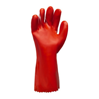 Рукавиці з ПВХ покриттям бензомаслостійкі КВІТКА PRO Industrial (10"/ XL) (110-1205-10-IND)