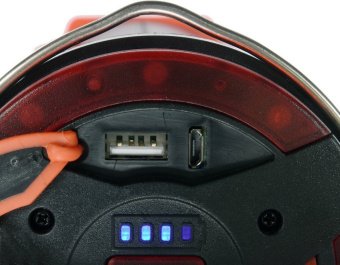 YATO Ліхтар LED-діодний акумулятор YATO Li-Ion 3.7В, 1Вт, 600-1200Лм з ручкою, зарядний USB пристрій