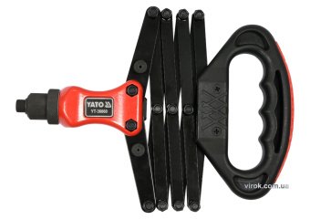 YATO Заклепочник "гармошка" YATO для нітів Ø=2.4; 3.2; 4.0; 4.8; 6.4 мм, l=240-810 мм  | YT-36060