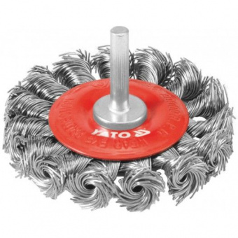 YATO Щітка - крацовка YATO дискова зі шпинделем Ø=75мм  | YT-4759
