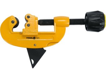 Труборіз для труб металевих і полімерних VOREL Ø= 3-30 мм, з 2 ролик. різцями 18х 3х 5 мм [25/100]