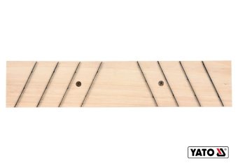 YATO Терка для зняття штукатурки дерев'яна з дрібними зубцями YATO : 405 х 84 мм, пластикова ручка  