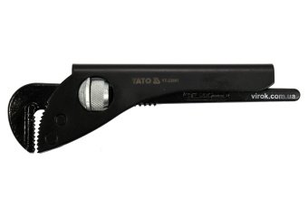 YATO Ключ до труб тип "Німецький" YATO з розвод. губок- 60 мм, глиб.- 30 мм, L = 225 мм (9")  | YT-2