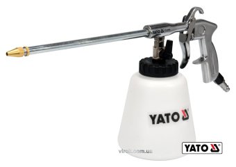 YATO Пістолет пневматичний для утворення піни YATO : бак- 1 л, сопло- 220 мм, 113 л/хв, 0.62 МПа  | 