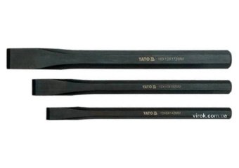 YATO Зубило YATO, Набір 3 шт. 10 x 142,12 x 152,16 x 172 мм  | YT-4711