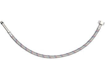 Шланг водопровідний з опліткою з нерж сталі FALA l= 500мм Ø= 8/12, з'єдн F-1/2" х M-M10x1- 50мм 1МПа