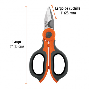 TRUPER TIEL-6 Ножиці електрика, з діелектричним покриттям, 150мм