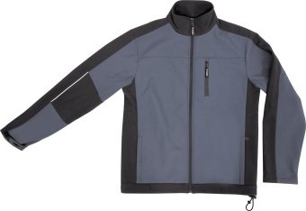 YATO Куртка робоча SOFTSHELL YATO розмір S, чорно-темно-сіра, 3 кишені, 96% поліестер і 4% спандекс 