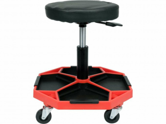 YATO Табурет на 4 колесах YATO з базою з 4 комірками- 420х 420 мм, регул. висота- 410- 550 мм, 140 к