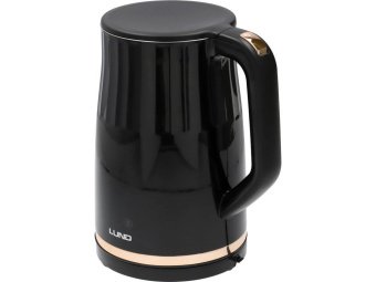 Електрочайник з термостатом з нержавіючої сталі і поліпроп LUND 1,7л, 2200 Вт, живл від мережі 230 В