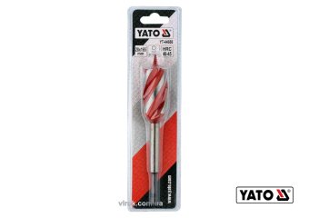 YATO Свердло по дереву YATO : HRC 40-45, Ø= 28 мм, l= 165 мм, з 4 пругами, HEX- 1/4"  | YT-44688
