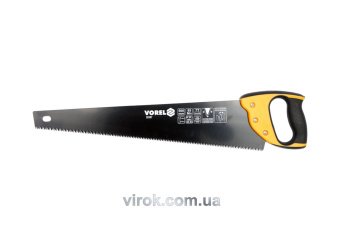 VOREL Ножівка по дереву : L= 500мм, W=1мм, Тефлонове покриття, 65Mn,Тверд. 50-54 HRC, 7 зуб./1"  | 2