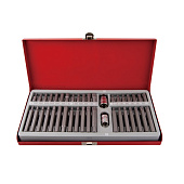 KING TONY Набор вставок (бит) 10 мм, TORX, SPLINE, HEX, 40 предмета | 1040CQ