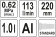YATO Пістолет пневматичний для утворення піни YATO : бак- 1 л, сопло- 220 мм, 113 л/хв, 0.62 МПа  | 