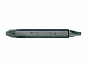 KING TONY Бита торцевая 1/4" PZ2 х 5,5*0.8 L=60мм двусторонняя (уп.10) | 1360552Z