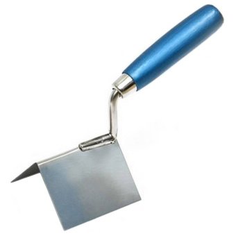 Мастерок штукатурний для зовнішніх кутів сталева з нержавіючим покриттям 80х60х60мм Favorit | 06-400
