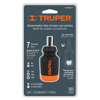 TRUPER DTROM-7 Викрутка-ручка Mini, 7 біт