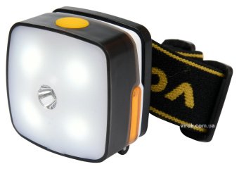 VOREL Ліхтар на чоло акумуляторний світлодіодний : 3Вт; Li-Ion 3,7В, 0,85A×Год, 3 режими, 130+160 lm