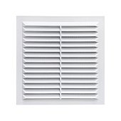 Решітка вентиляційна 234х234 мм, з сіткою, нахилені жалюзі Air | 61-113