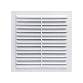 Решітка вентиляційна 234х234 мм, з сіткою, нахилені жалюзі Air | 61-113