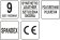 YATO Рукавиці робочі чорні з відкритими пальцями YATO: штучна шкіра +синтетична тканина, розмір 9  |